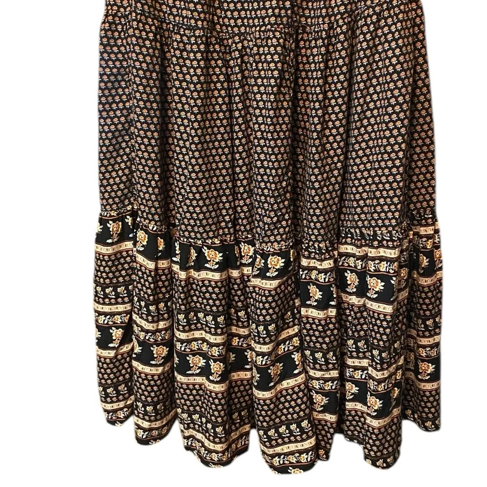 American Eagle Bohemian Tiered Midi Skirt | Size Medium - Picture 4 of 5